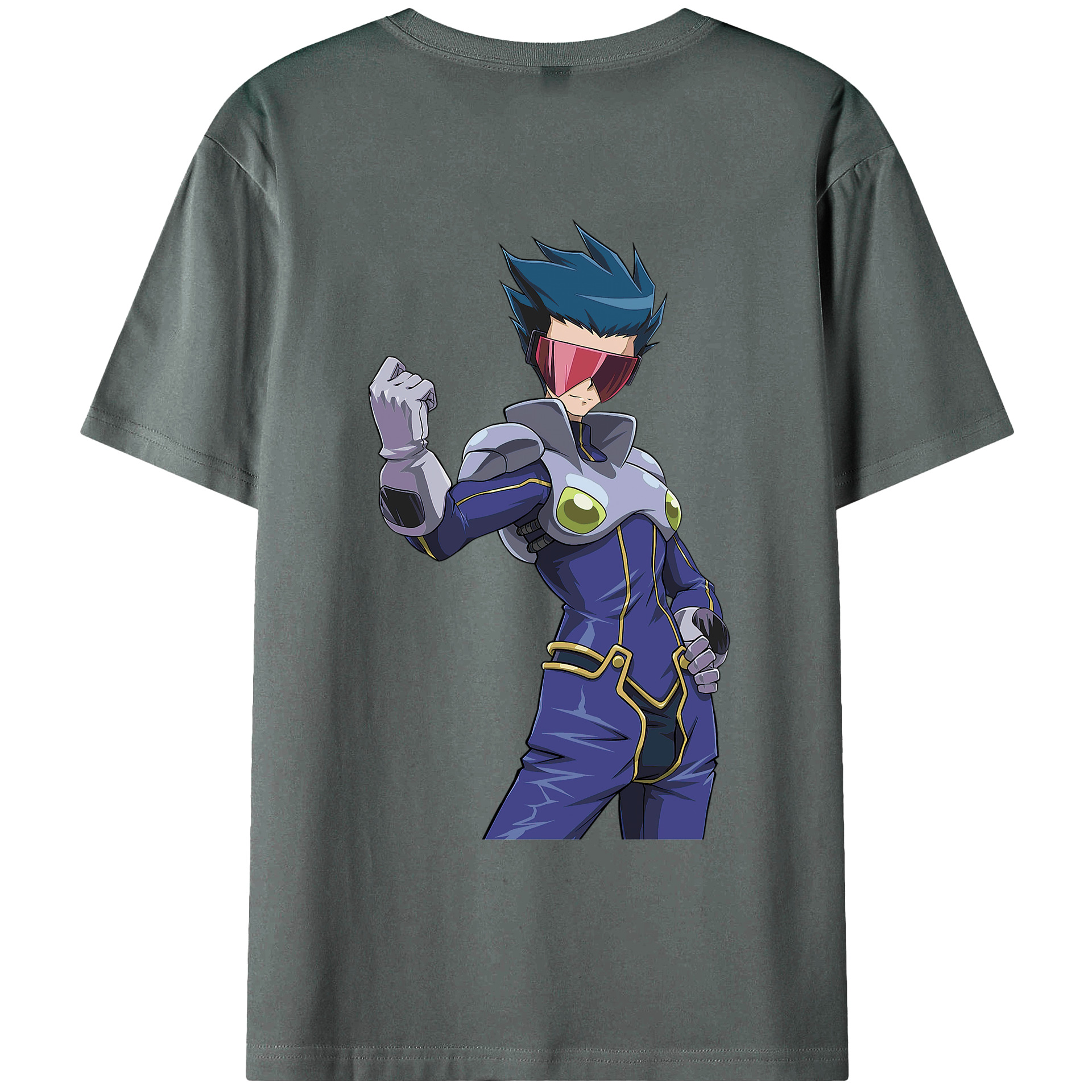 （画像用） 遊☆戯☆王 Yu-Gi-Oh! 綿100％ メンズ半袖Tシャツ（バックプリント） 通気性